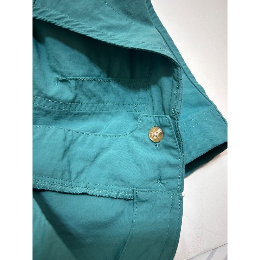 ROYAL ROBBINS Nylon Shorts Women’s Size 12 Sea Glass Teal Pockets Hiking Outdoor - Picture 10 of 10
